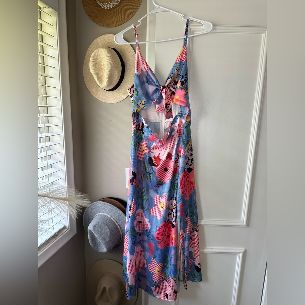 Colorful printed midi dress